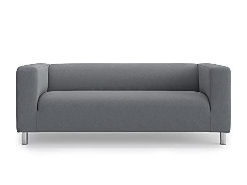 Off-White Tela Eco Leather Creme Soferia Funda de Repuesto para IKEA STOCKSUND chaiselongue 